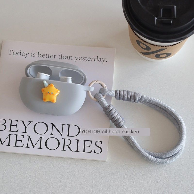 

Beatsstudiobuds + Protective Case Beats Studio Buds Bluetooth Noise Reduction Earphone Case Solo Buds Anti-Lost Silicone Beats One-Piece Lanyard Box Beats Studio Buds