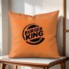 Brand HHun Burger King Cushion Cover Natural Linen Organic Fabric DoubleSided Printing Couch Pillow Covers Home Decor