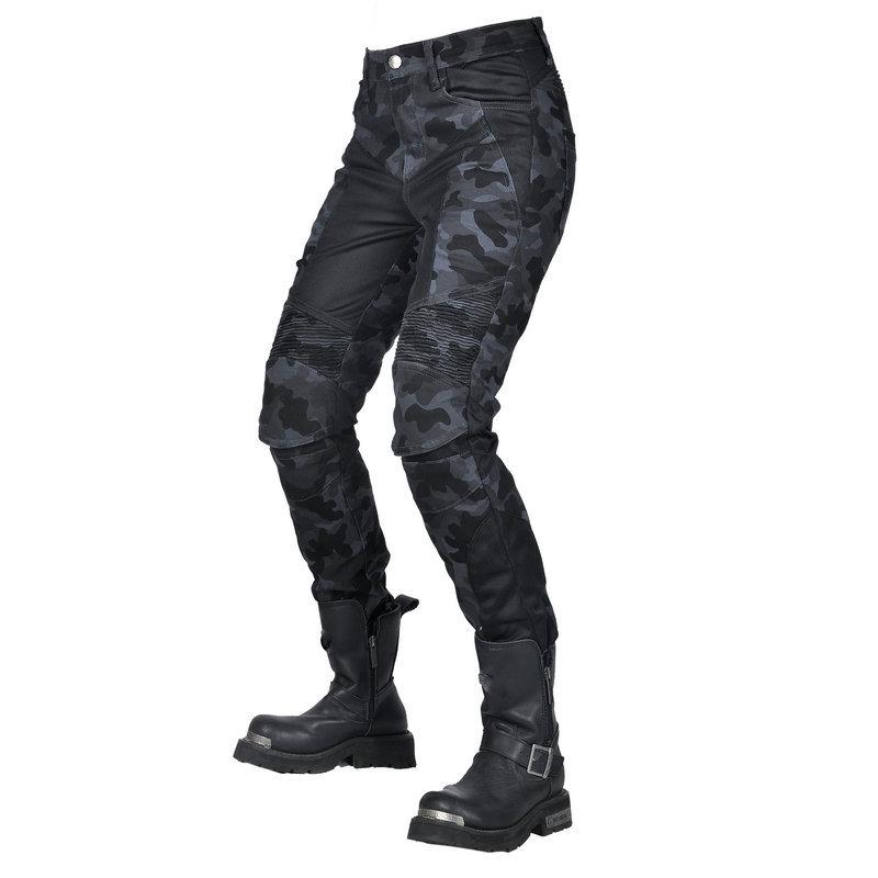 Jeans Moto LOONG BIKER Estivi Mimetici Slim Fit: Pantaloni da Equitazione Traspiranti Anti-caduta