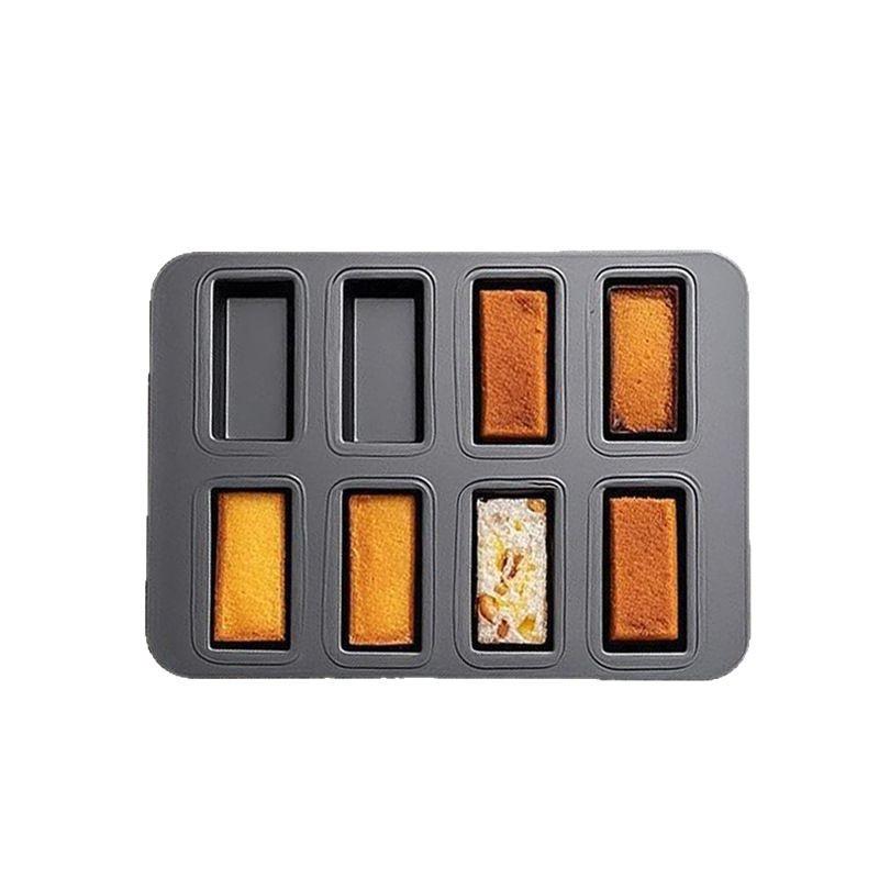 1 Stück 8 Mulden Backform Mini Kastenformen Toast Muffing Antihaft Pfanne Ofen Backform Cupcake Form Backwerkzeuge für den Heimgebrauch