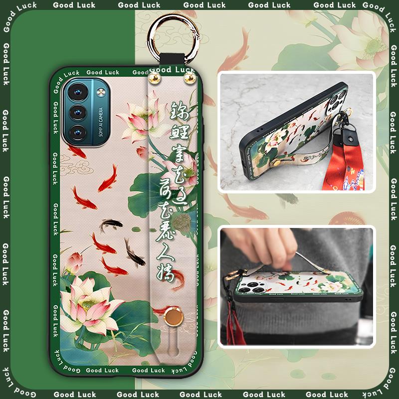 Phone Holder Silicone Phone Case For Nokia G11/G21 Protective Ring Fashion Soft Case Back Cover Durable Shockproof