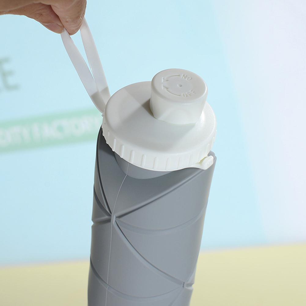 600ml Collapsible Water Bottles Foldable Leak Proof Travel Water Bottle Reusable Camping Cup For Outdoor Sports