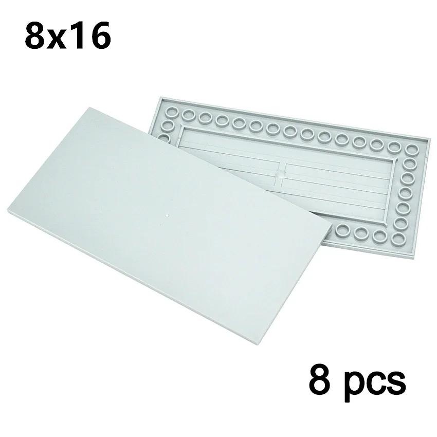 DO IT YOURSELF Ceramic Tile Construction Bricks MOC Smooth Figures Blocks 4x4 6x6 8x8 8x16 7x7 Works With 10202 1751 Learning Creativity Playthings