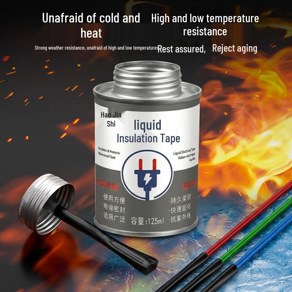 High Temp Waterproof Electrical Insulation Tape - Flame Retardant Liquid Adhesive for Circuit Repair