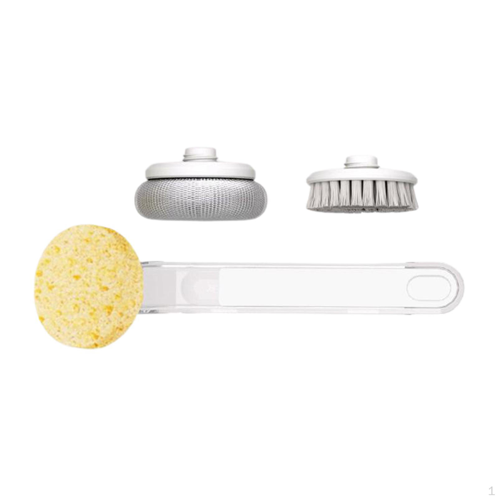 Dish Brush Pot Brush, Scrubber, Long Handle for Washing and Cleaning Dishes Pans Pots