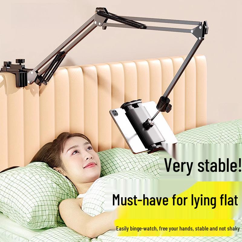 Adjustable Triple-Section Desktop & Bedside Foldable Universal Phone/Tablet Holder.