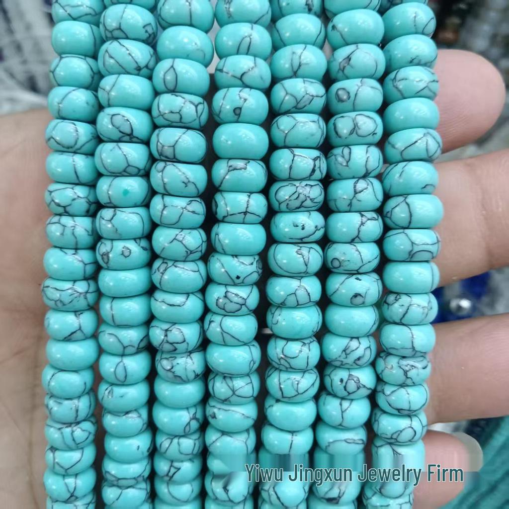 100 Natural Stone 5x8mm Abacus Beads for Jewelry Making – Bracelets & Necklaces