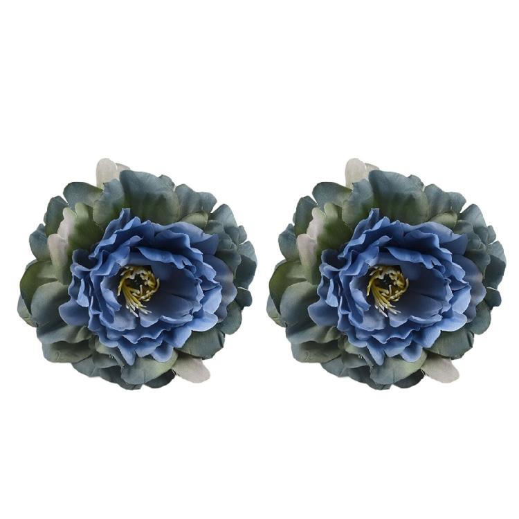 Modern Curtain Tiebacks Peony Flower Pattern Curtain Holdbacks 2Pieces for Living Space Window Decoration