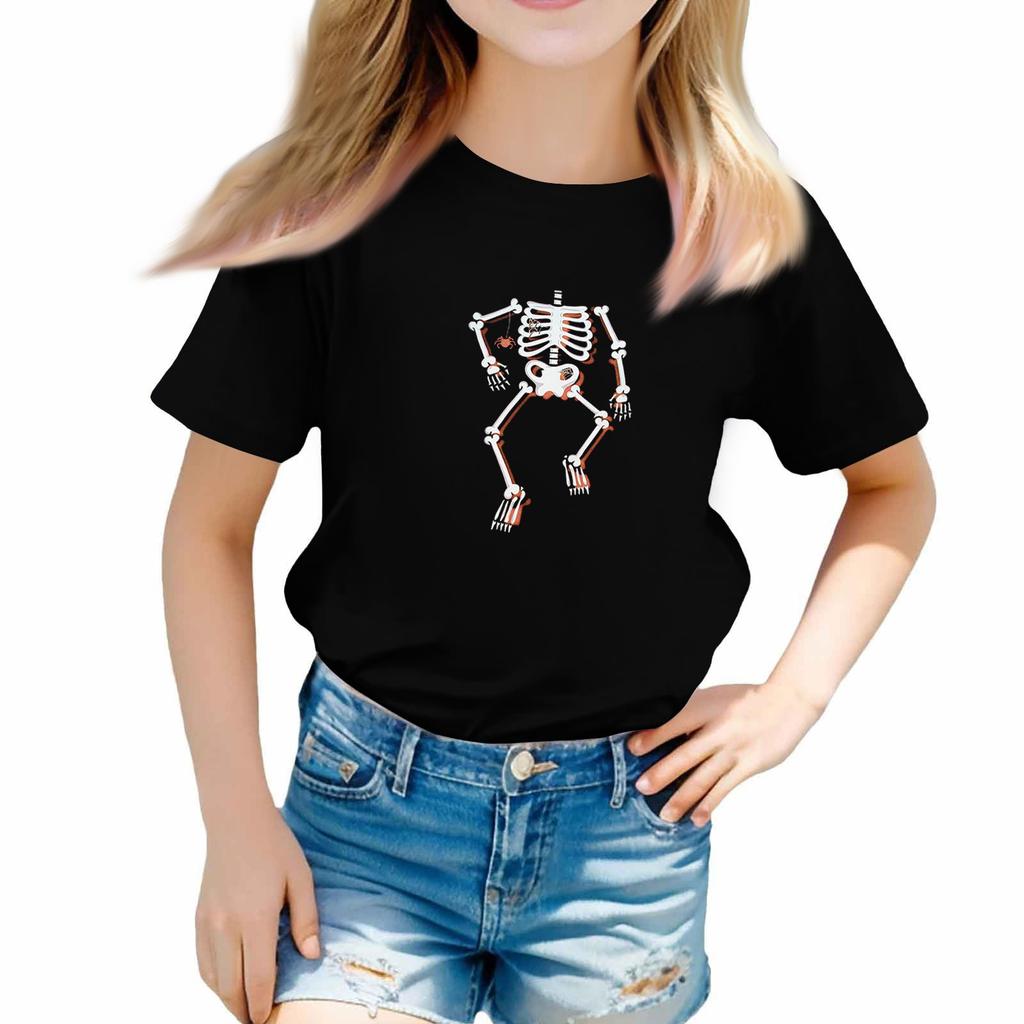 Toddler Girl Boy T-Shirts Halloween Day Kids Top Boys And Girls Printed Short Sleeved T-shirt