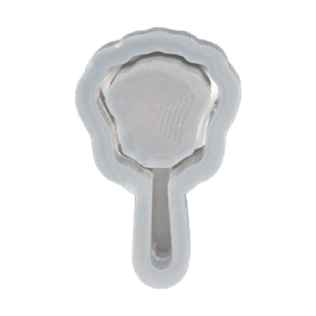 UV Resin Molds Fan Shaped Keychain Mould Vintage Fan Sand Moulds DIY Crafts Mold Silicone Material for DIY Hand-Making