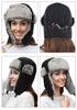 USB Rechargeable Thick Fleece Lei Feng Cycling Hat with Ear Protection - Warm Plush Cotton Christmas Hunting Hat