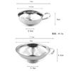 Canning Funnel Stainless Steel Cooking Tools Wide Mouth Canning Funnel Hopper Filter Leak Wide-mouth Can For Oil Wine Kitchen