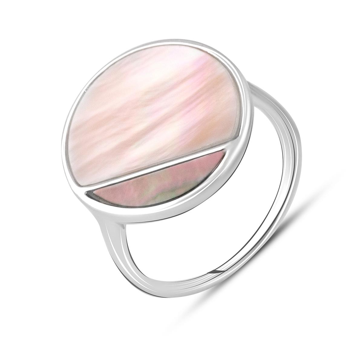 

Срібна каблучка з натуральним перламутром 2.1ct (2129165) 17 білий