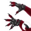 Punk Style Furry Animal Claw Gloves Handmade Leather Cosplay Props Decorative Protective Breathable Warm Winter Gloves