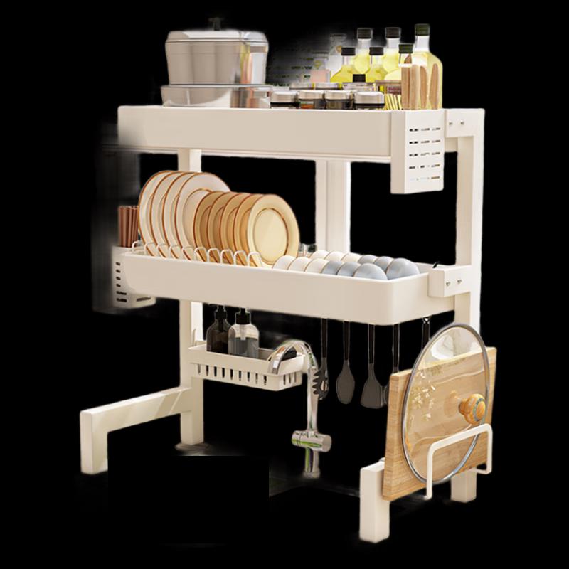 Fanshun 56cm Double-Layer Kitchen Sink Organizer Rack