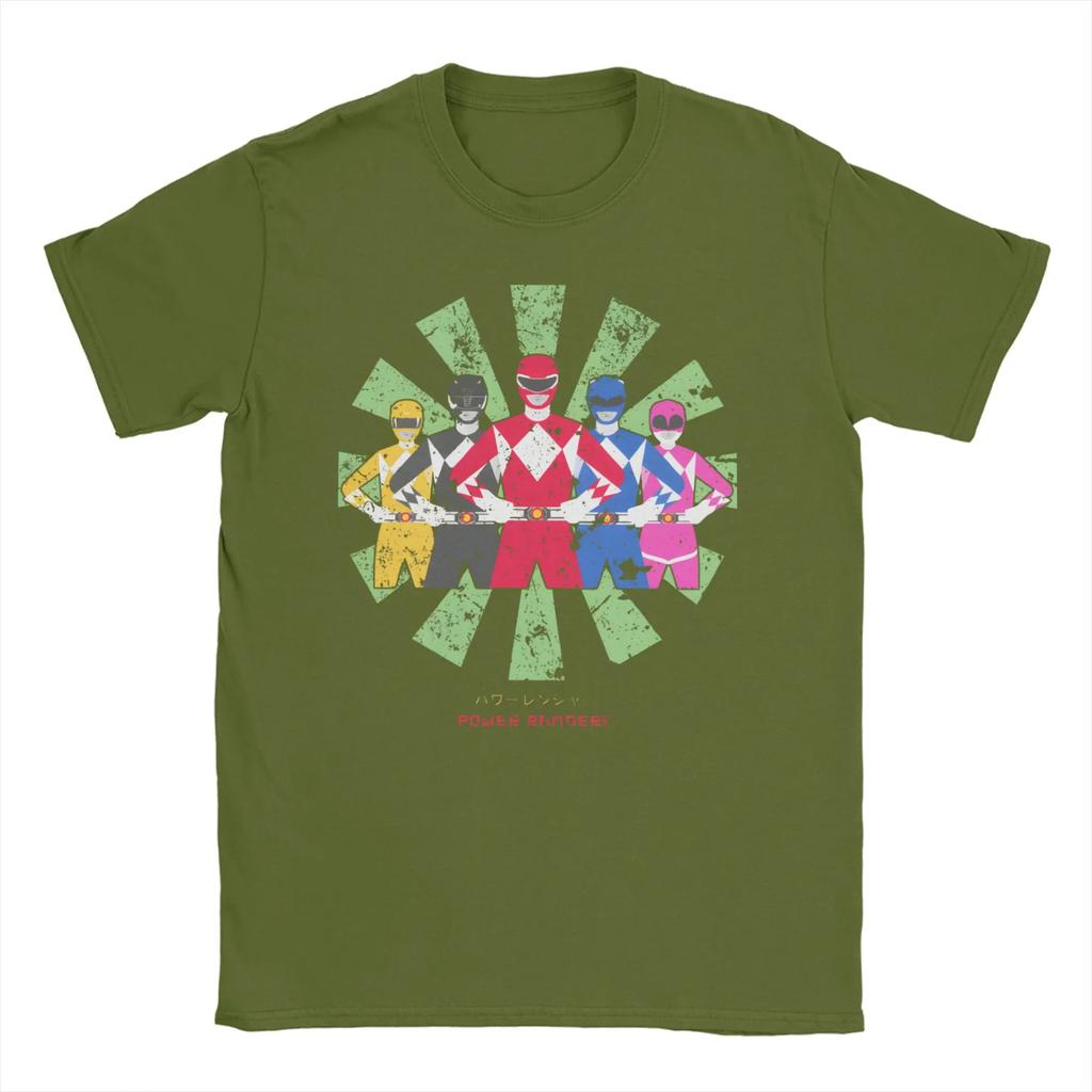Unisex Unisexs Tshirts The Pink Power Rangers Vintage Pure Cotton Tee Shirt Short Sleeve T Shirts Crew Neck Clothing Party