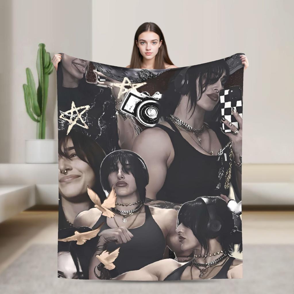 Rhea Ripley Cool Flannel Blanket  Soft Warm Throw Blanket for Home Decor Travel Fashion Bedspread Sofa Bed Cover