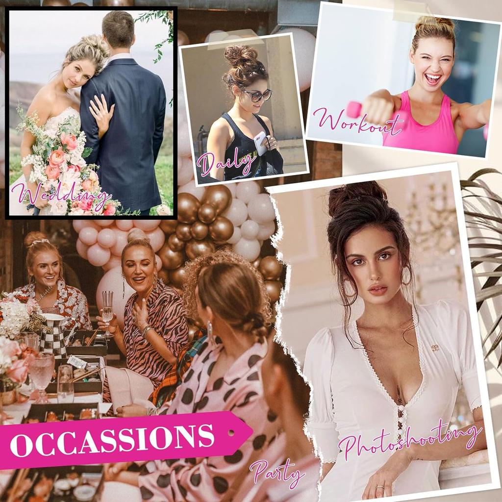 Hair Bun Hair Piece Classic Elastic Scrunchies Fake Hair Bun Ponytail Extensions Messy Hair Bun Accessories for Women