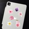 50PCS Cute Cartoon Flower Waterproof PVC Stickers for DIY Notebooks, Luggage, Suitcases