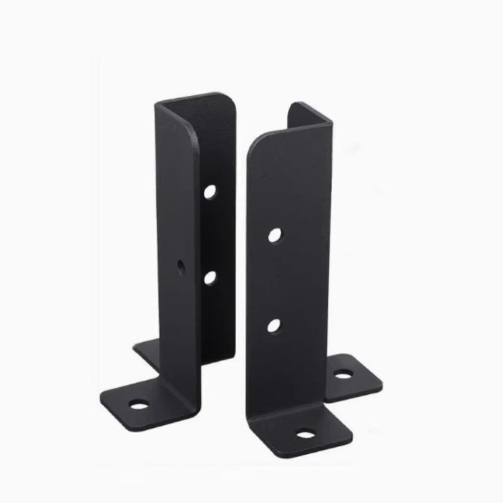 2pcs Metal Corner Bracket Heavy-Duty Wood Fence Mounts Support Mounting Bracket Post Stabilizer