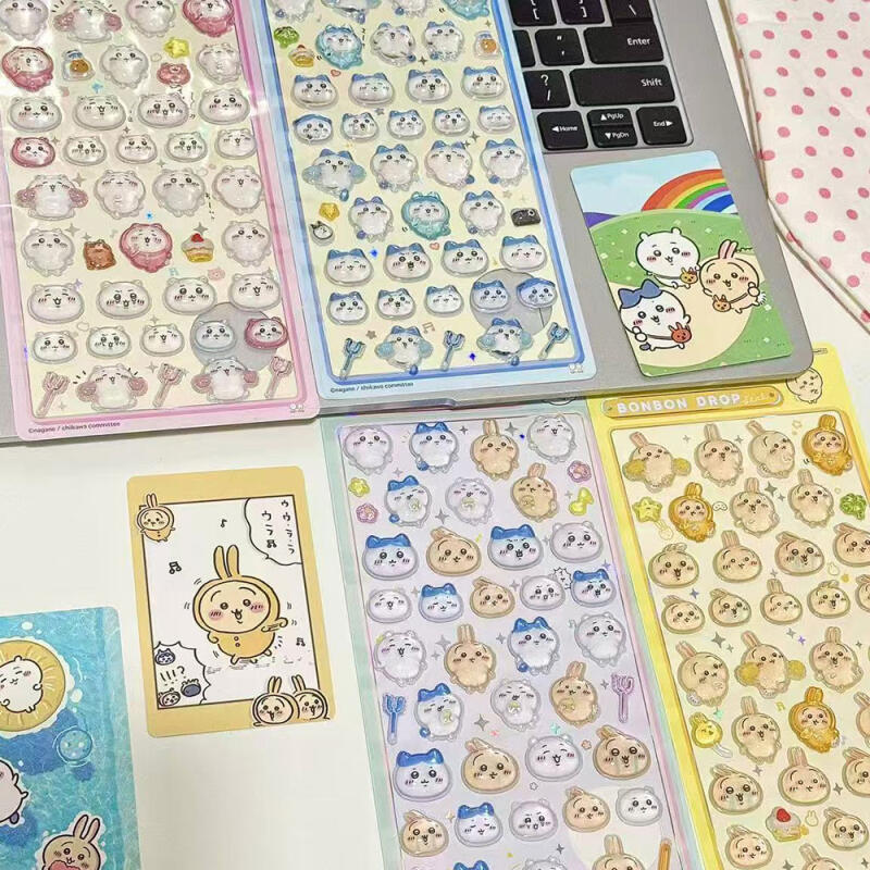 2 3D stereoscopic stickers of the character Moonjakgwi to decorate your phone
