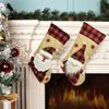 Hanging Christmas Gift Socks Large Size Xmas Gift Bag Navidad Christmas Stocking  Christmas Decor