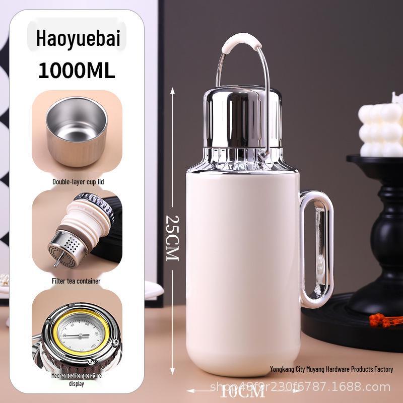 316 Stainless Steel Heirloom Tea Kettle with Smart Temperature Display and Insulated Handle. As shown