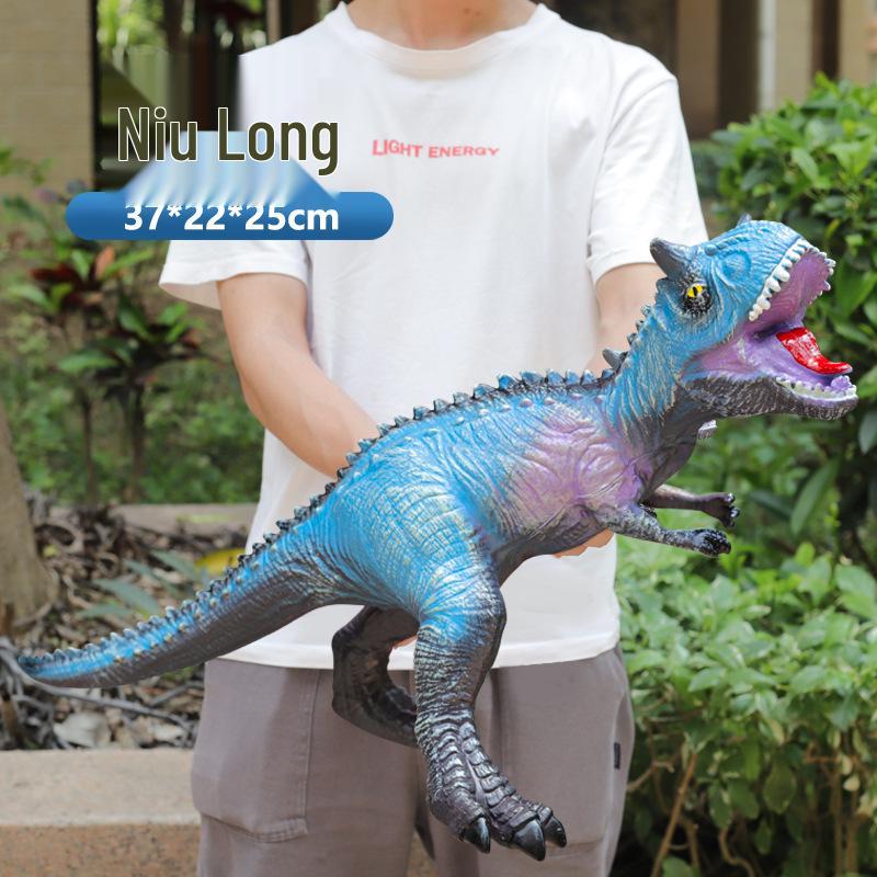 

Большой Мягкий Резиновый Модель Динозавра Тираннозавра Рекса Набор Игрушек для Мальчиков Dinosaur Sound