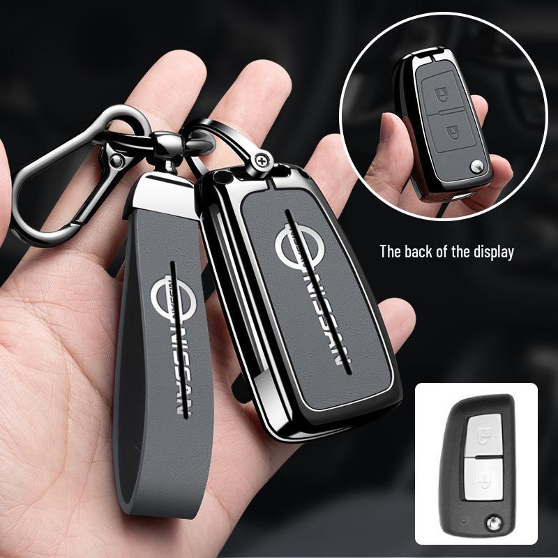 Metal Keychain Cover for Nissan Qashqai, X-Trail, Tiida, Kicks, Murano, Sylphy, Terra