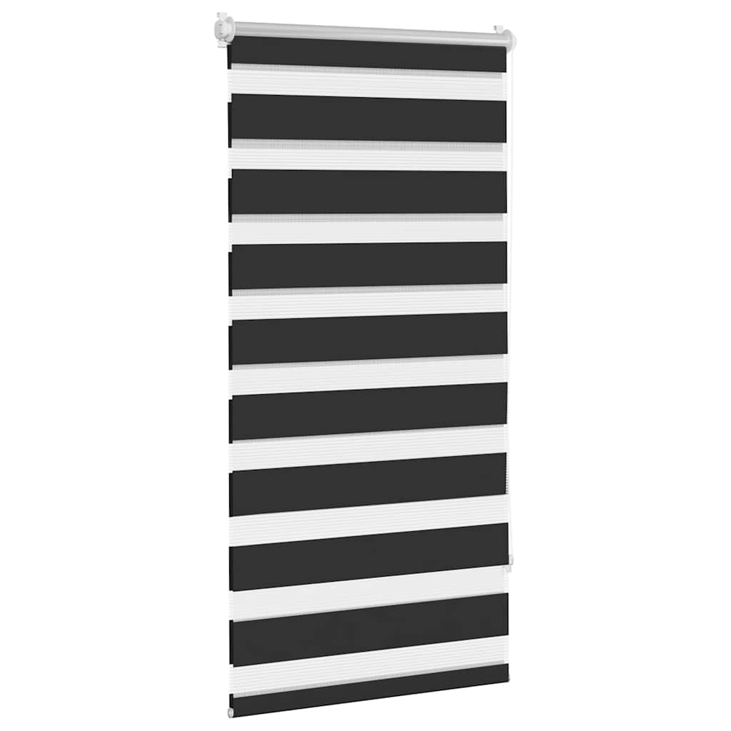 Roleta Zebra 80 X 150 Cm Czarna