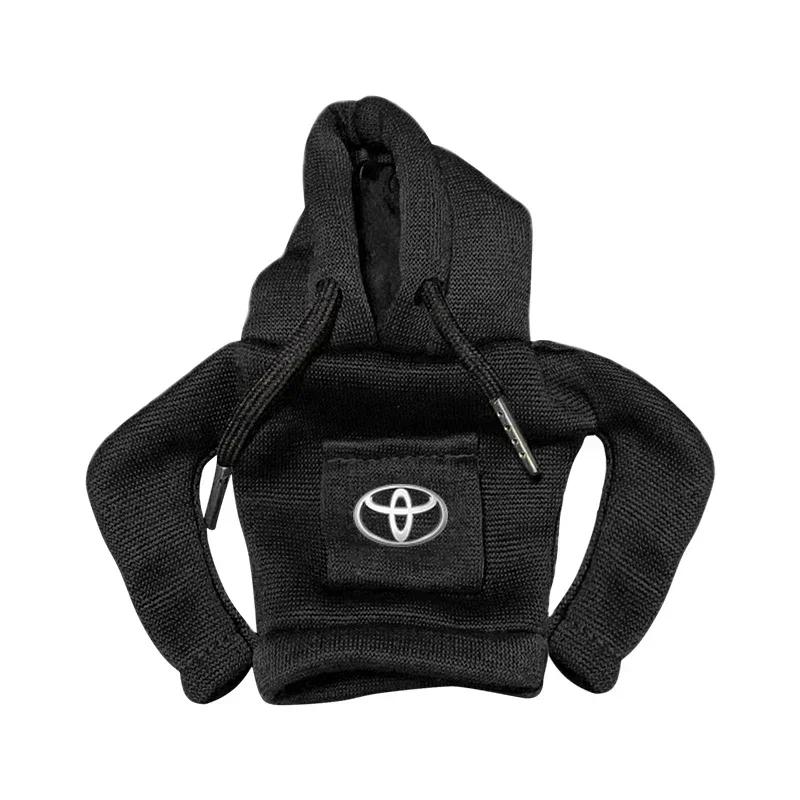 1Pcs Car Gear Shift Knob Cover Manual Handle Gear Sweatshirt Change Lever Cover For Toyota Prius Camry Crown Auris Rav4s TRD