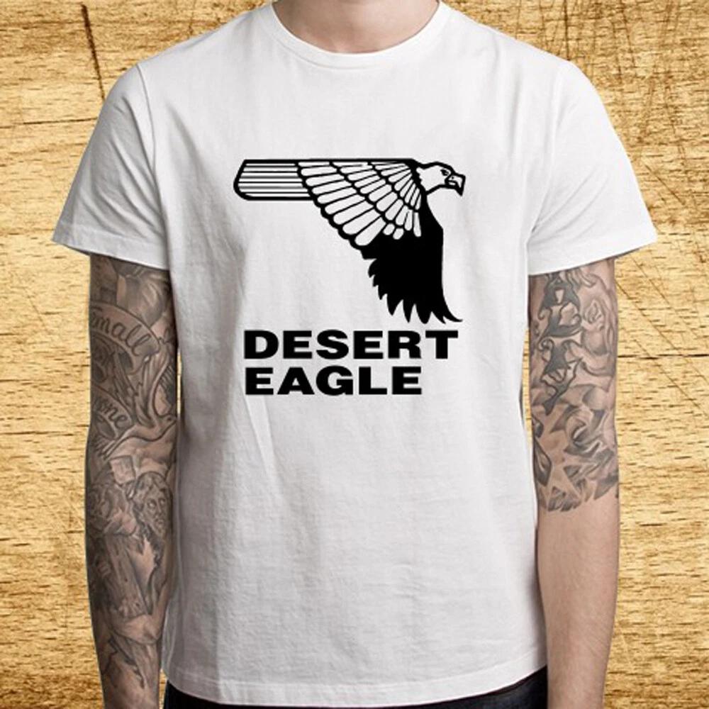

Desert Eagle Famous Firearms Men s White T-Shirt Tee Top Unisex 4XL