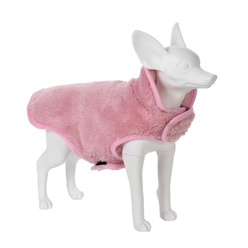 Cozy Wear Warm Fleece Dog Jacket Adjustable Fit Reversible Design Dog Vest D-ring Attachment Soft Pet Coat Winter Season