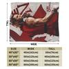 Comfortable Streets Fighters Movie Blanket Accessories Room Decorative Throw Blanket Super Warm Velvet for Travel