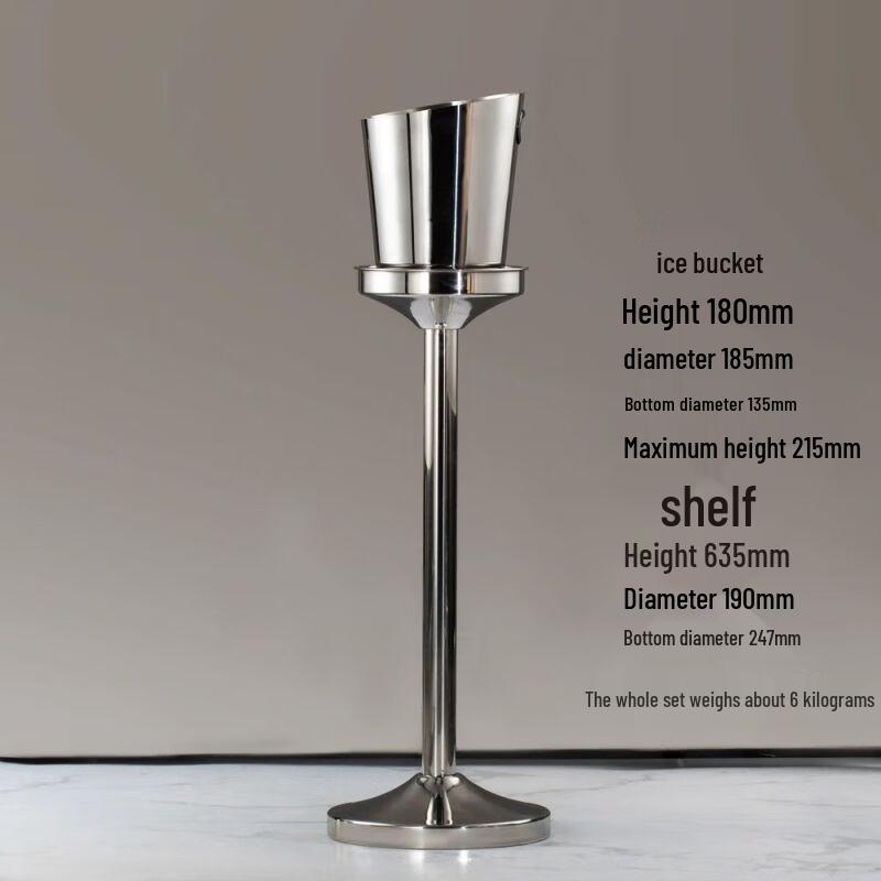 European Slanted Plastic Ice Bucket