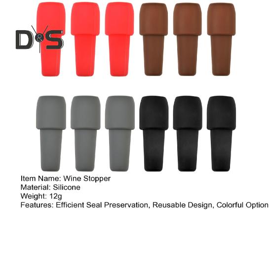 Dop pentru sticle de vin din silicon Dop reutilizabil pentru sigiliu pentru vin Sampanie Bere Vin Pluta Accesorii pentru vin pentru pastrarea aromei
