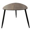 Set of 2 Tables Mileo S Walnut