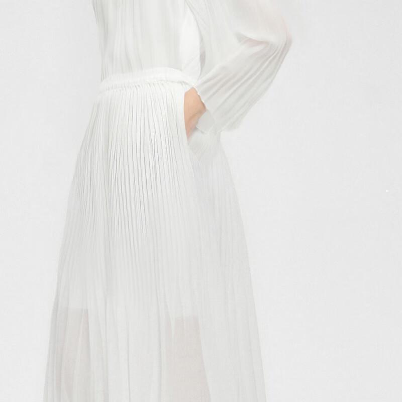 ELLASSAY Women's Elegant Pleated A-Line Midi Skirt