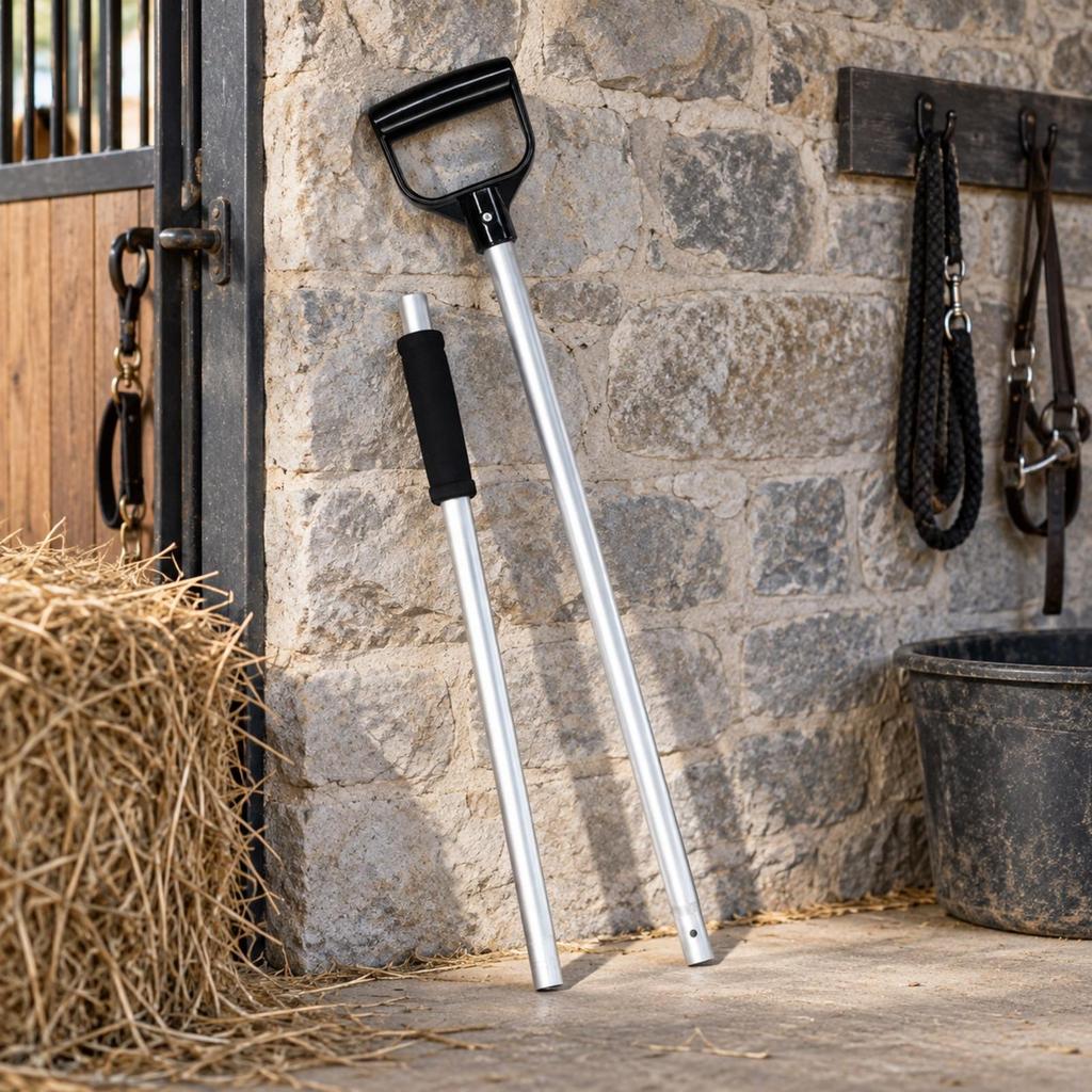 Detachable Stable Fork Handle Easy to Assemble for Barn Use, Horse Owners