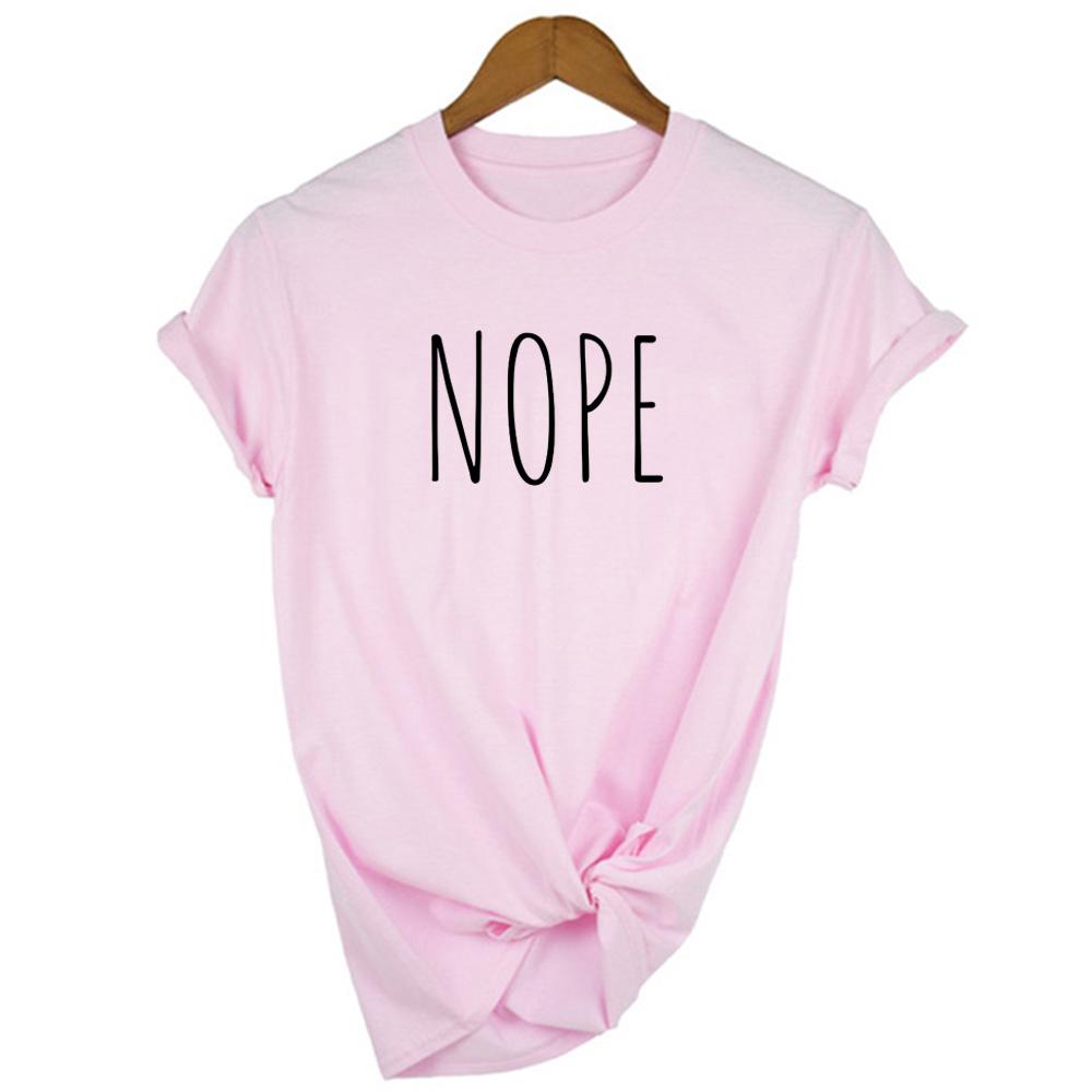 Nope Not Today Women S T Shirt Short Sleeve O Neck Casual 90S Top Female Woman
