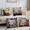 Classic V-Vice C-CityS Pillow Case Short Plush Print Cushion Cover Square Throw Pillow Covers Sofa Home Decor