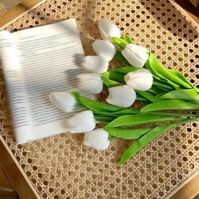1-20Pcs Tulip Artificial Flowers Bouquet Real Touch Fake Flowers for Home Garden Decor Wedding Decoration Ceremony Decor