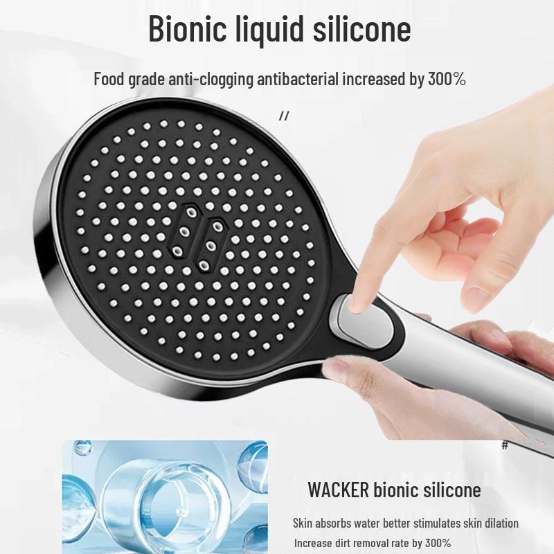 German High-Pressure Rainfall Shower Head Set - Extra Strong Water Output for Household Bathrooms
