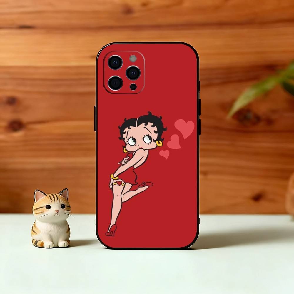 Be-Tty Boo-P Phone Case Silicone Soft For IPhone 17 16 15 14 13 12 11 X XR Plus Pro Max Plus