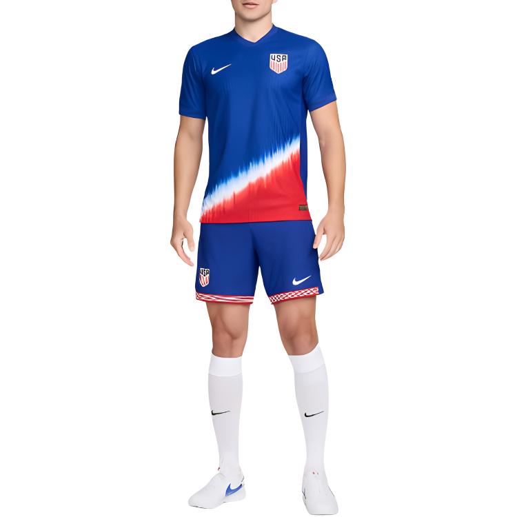 Nike USA National Team Olympic Series Dri-Fit Adv Soccer Authentic Jersey Men Tops Blue FJ4264-417