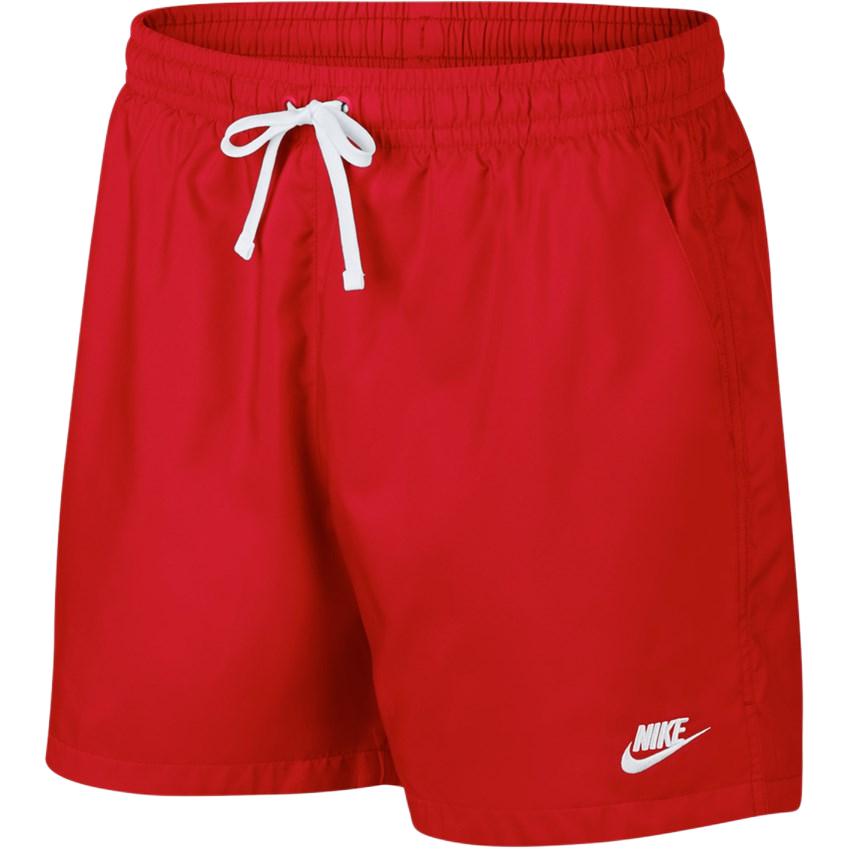 Nike Sportswear Logo Embroidered Drawstring Woven Shorts Men Bottoms University-Red AR2382-657 S