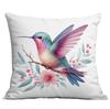 New Vintage Gold-plated Flower Hummingbird Print Pillowcase Home Sofa Cushion Pillowcase
