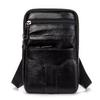 Men's Genuine Leather Crossbody Shoulder Bag Small Multi-pocket Messenger Bag