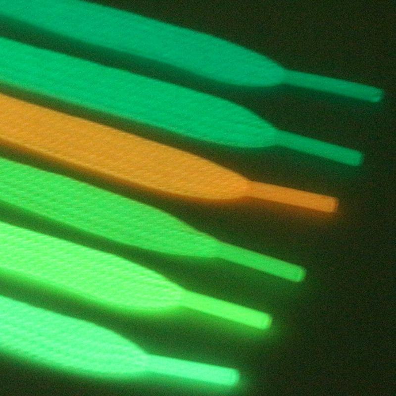 Luminous Shoelaces Athletic Sport Flat Canvas Shoe Laces Glow In The Dark Night Color Fluorescent Shoelace Shoe Accessories