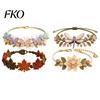 Natural Aesthetic Bracelet Kit DIY Nature-Inspired Crochet Kit, 3D Animals Plants Hand-Crocheted Beaded Flower Maple Dragonfly Butterfly